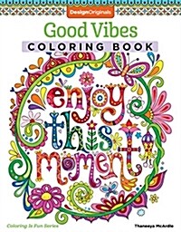 [중고] Good Vibes Coloring Book (Paperback)