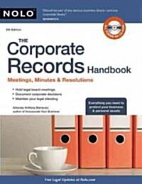 The Corporate Records Handbook (Paperback, CD-ROM, 5th)