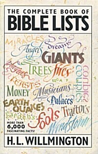 The Complete Book of Bible Lists (Paperback)