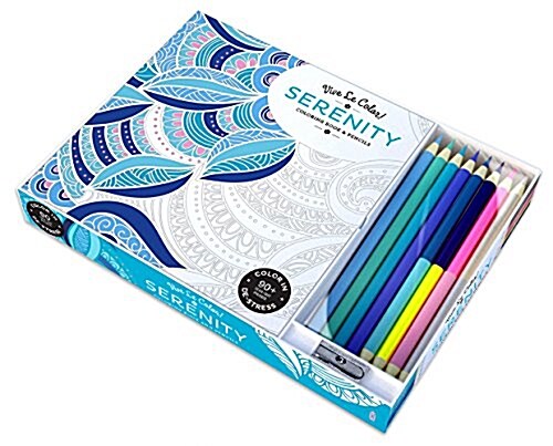 Vive Le Color! Serenity: Color Therapy Kit [With Pens/Pencils] (Paperback)