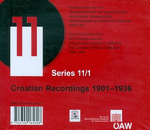 Croatian Recordings 1901-1936 (Audio CD)