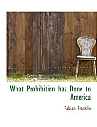 What Prohibition Has Done to America (Paperback)