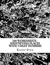 500 Worksheets - Identifying Places with 3 Digit Numbers: Math Practice Workbook (Paperback)