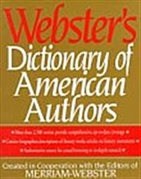 Websters Dictionary of American Authors (Hardcover, First Edition)