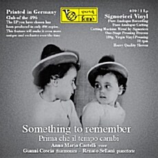[수입] Anna Maria Castelli & Gianni Coscia, Renato Sellani Castelli - Something To Remember~Prima Che Il Tempo Cambi~ [Limited 180g LP]