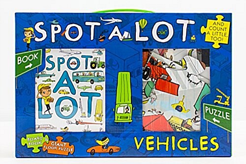 Spot a Lot Vehicles Board Book & Giant Floor Puzzle (Board Books)