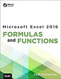 Microsoft Excel 2016 Formulas and Functions (Paperback)