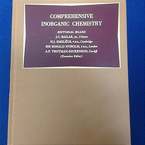 Comprehensive inorganic chemistry. FIVE VOLUME SET (Hardcover, 1st)