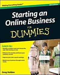Starting an Online Business for Dummies (Paperback, 6th)