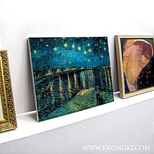 론강의 별밤 - 고흐(27cm x 22cm)소형 / 명화입체판넬 명화그림액자 아트판넬