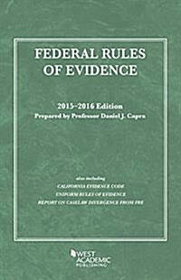 Federal Rules of Evidence 2015-2016 (Paperback, Map, New)