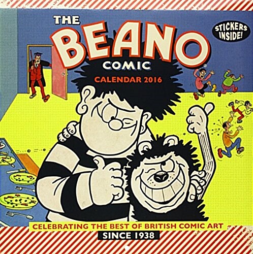 Retro Beano SQ Calendar with Stickers (Calendar)