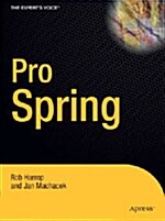 [중고] Pro Spring (Paperback)