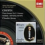 [수입] Frederic Chopin - Sonata No.3 & Fantasy etc. / Claudio Arrau