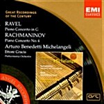 [중고] [수입] Maurice Ravel / Sergei Rachmaninov - Piano Concerto / Michelangeli