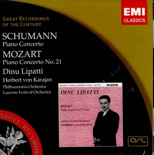 [중고] [수입] Wolfgang Amadeus Mozart / Robert Schumann - Piano Concertos : Lipatti / Karajan