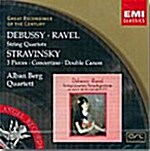 [중고] Claude Debussy / Maurice Ravel / Igor Stravinsky - String Quartets / Alban Berg Quartett