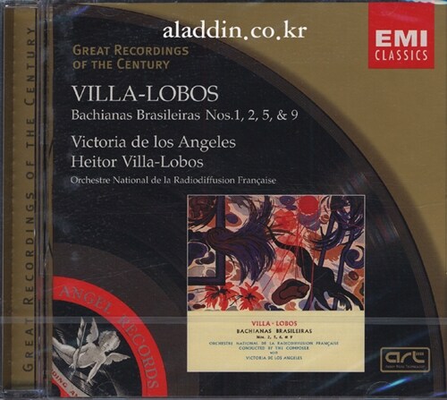 [중고] [수입] Heitor Villa-Lobos - Bachianas Brasileiras : de los Angeles  / Villa-Lobos