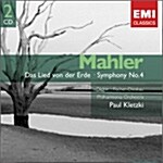 [수입] Gustav Mahler - Das Lied Von Der Erde / Symphony No.4 : Kletzki
