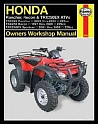 Honda Rancher, Recon and TRX250EX ATVs Owners Workshop Manual (Paperback)