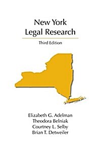 New York Legal Research (Paperback, 3rd)