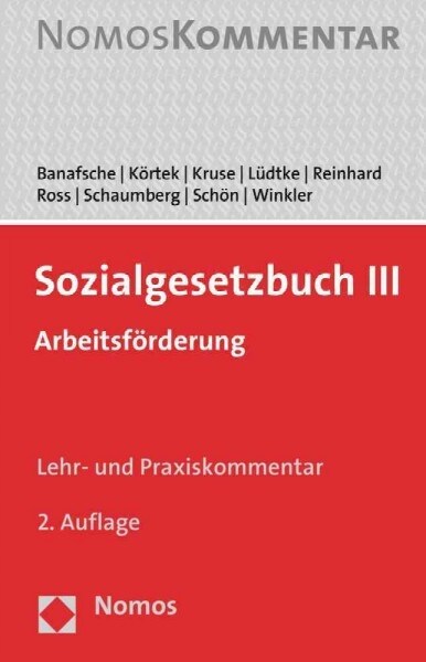 Sozialgesetzbuch III: Arbeitsforderung (Hardcover, 2)