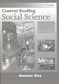 [Content Reading] Social Science Level E : Answer Key (Paperback)