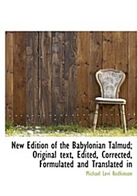 New Edition of the Babylonian Talmud; Original Text, Edited, Corrected, Formulated and Translated in (Hardcover)