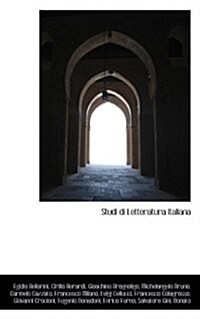 Studi Di Letteratura Italiana (Paperback)