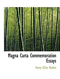 Magna Carta Commemoration Essays (Paperback)