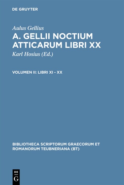 Libri XI - XX (Hardcover, Ed. Stereotypa)