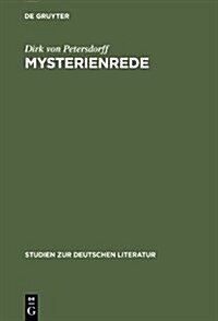 Mysterienrede: Zum Selbstverst?dis Romantischer Intellektueller (Hardcover, Reprint 2012)