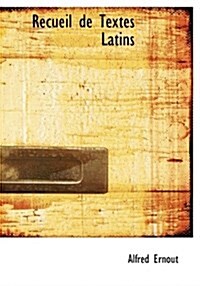 Recueil de Textes Latins (Hardcover)