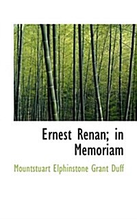 Ernest Renan; In Memoriam (Paperback)