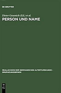 Person und Name (Hardcover, Reprint 2012)