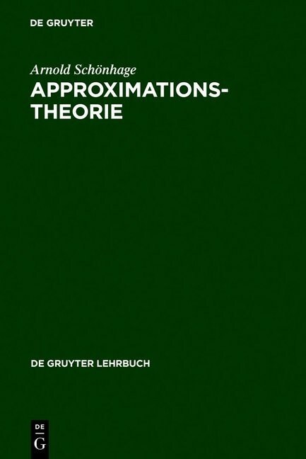 Approximationstheorie (Hardcover, Reprint 2011)