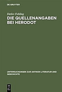 Die Quellenangaben bei Herodot (Hardcover)