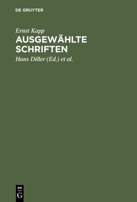 Ausgew?lte Schriften (Hardcover, Reprint 2013)