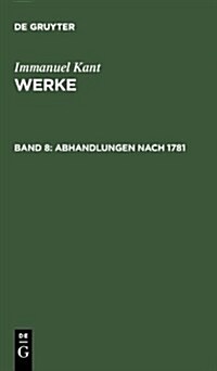 Abhandlungen nach 1781 (Paperback)