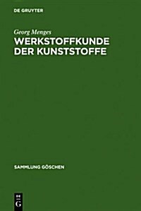 Werkstoffkunde Der Kunststoffe (Hardcover, Reprint 2011)