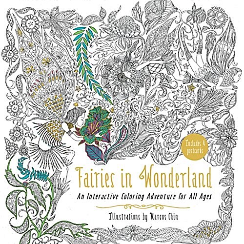 Fairies in Wonderland: An Interactive Coloring Adventure for All Ages (Paperback)