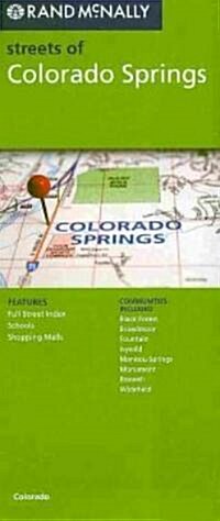 Rand McNally: Streets of Colorado Springs (Folded)