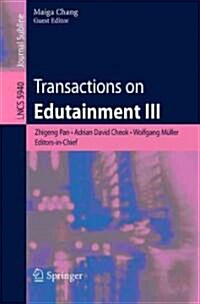 Transactions on Edutainment III (Paperback)