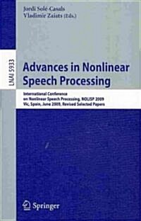 Advances in Nonlinear Speech Processing (Paperback)