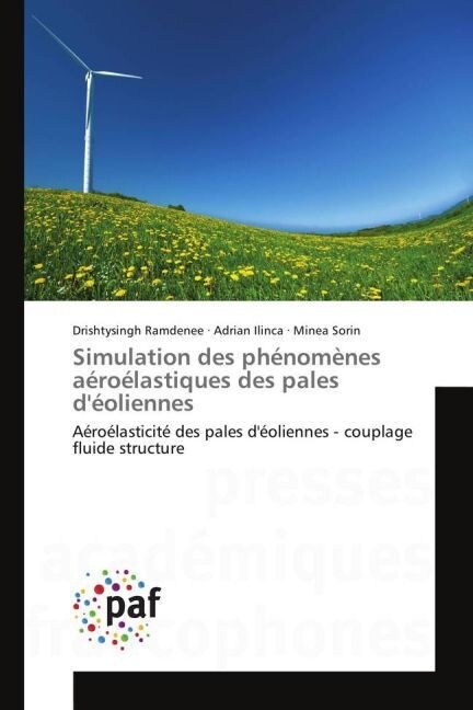Simulation Des Ph?om?es A?o?astiques Des Pales d?liennes (Paperback)