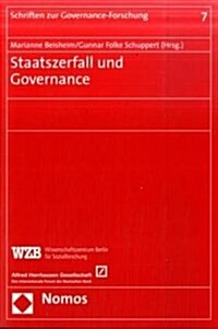 Staatszerfall Und Governance (Paperback)