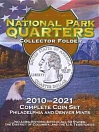 National Park Quarters Collector Folder: 2010-2021 Complete Coin Set, Philadelphia and Denver Mints (Hardcover)