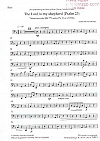 The Lord Is My Shepherd (Psalm 23) : Bass Part (Sheet Music)