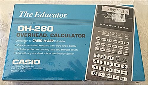 Casio Oh-260 Overhead Calculator (Hardcover)