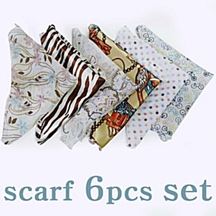 mini scarf 6개 set ( 선물 ) 